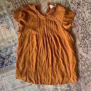 Nanette by Nanette Lepore Orange Blouse SIZE MEDIUM